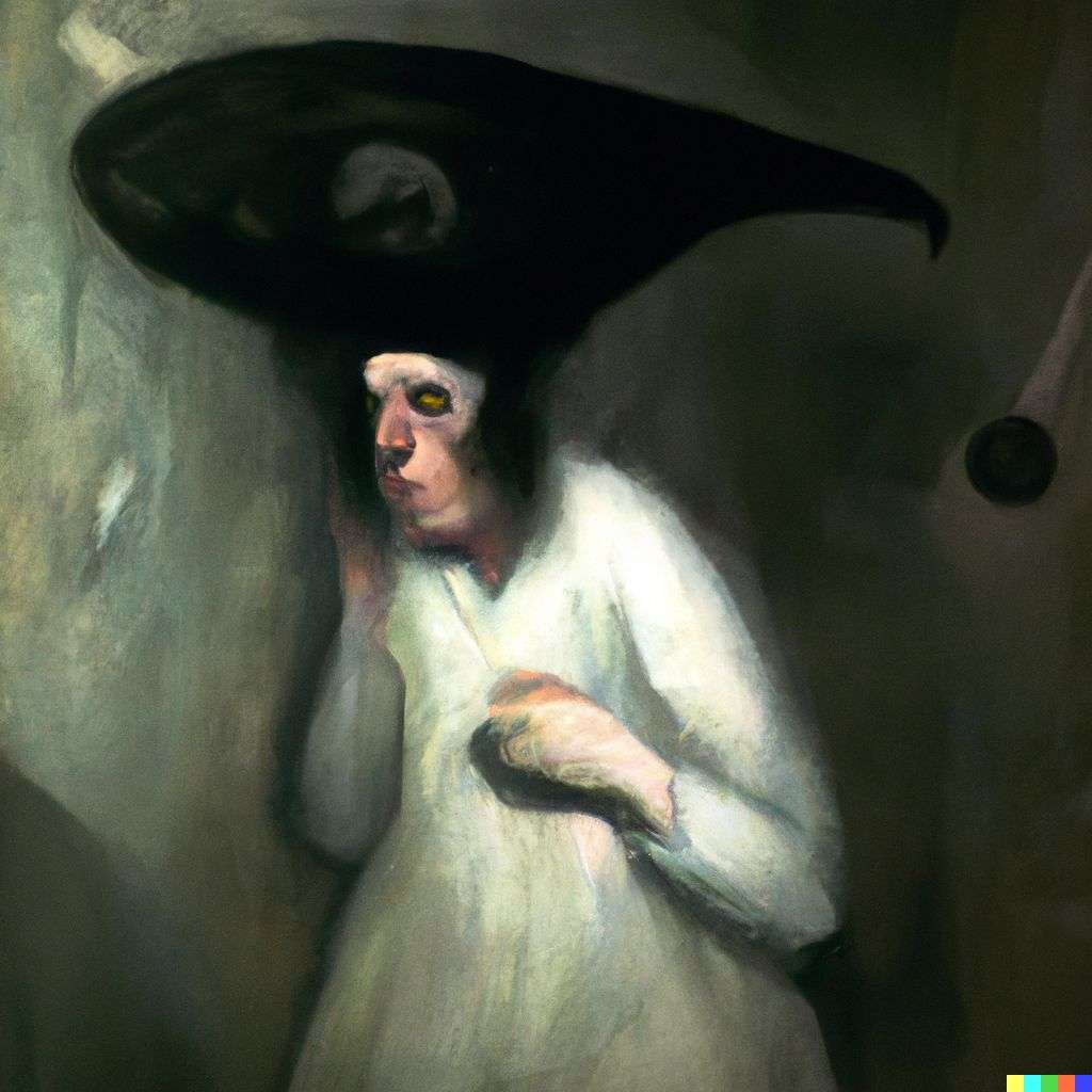 a representation of anxiety, painting by Francisco de Goya